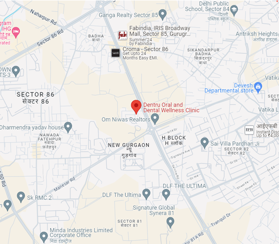 Dentru Clinic Location Map